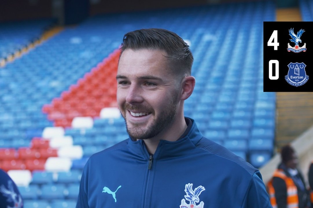 Jack Butland speaks to Palace TV after a cup clean sheet