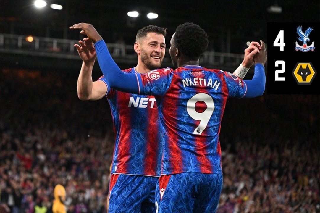 Match Action: Crystal Palace 4-2 Wolverhampton Wanderers