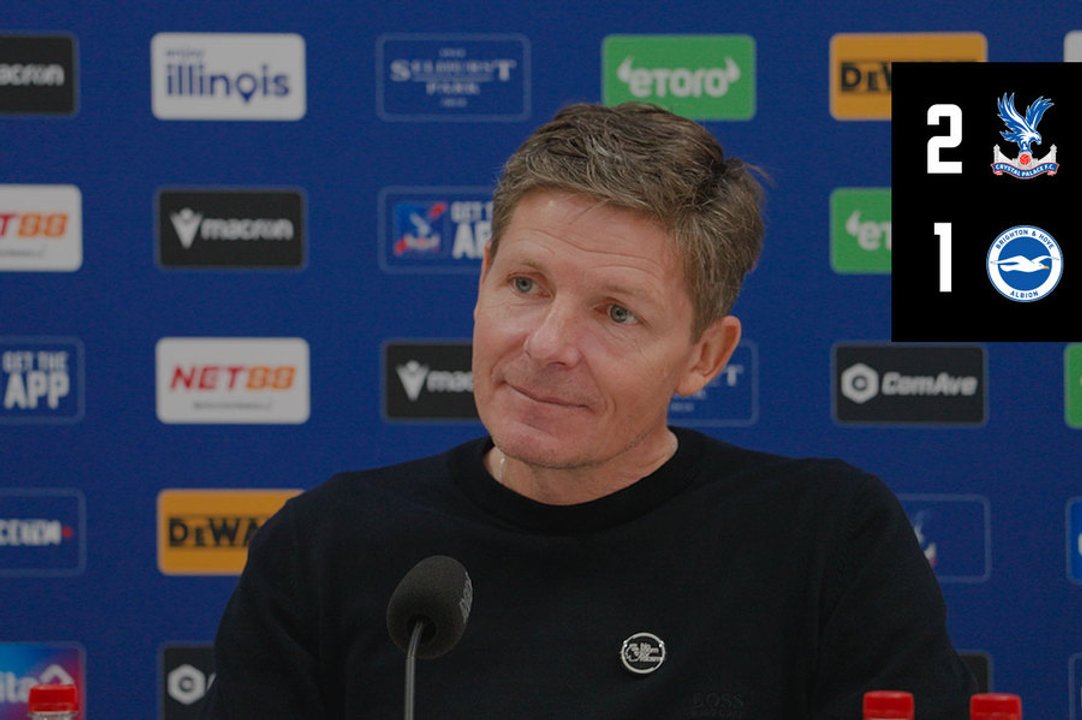 Post Match Press conference Brighton & Hove Albion (H)
