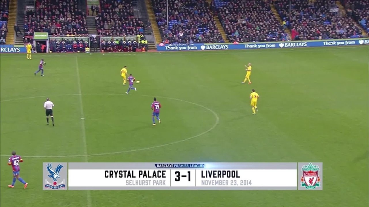 Classic Palace Crystal Palace 3-1 Liverpool, Premier League, 2014