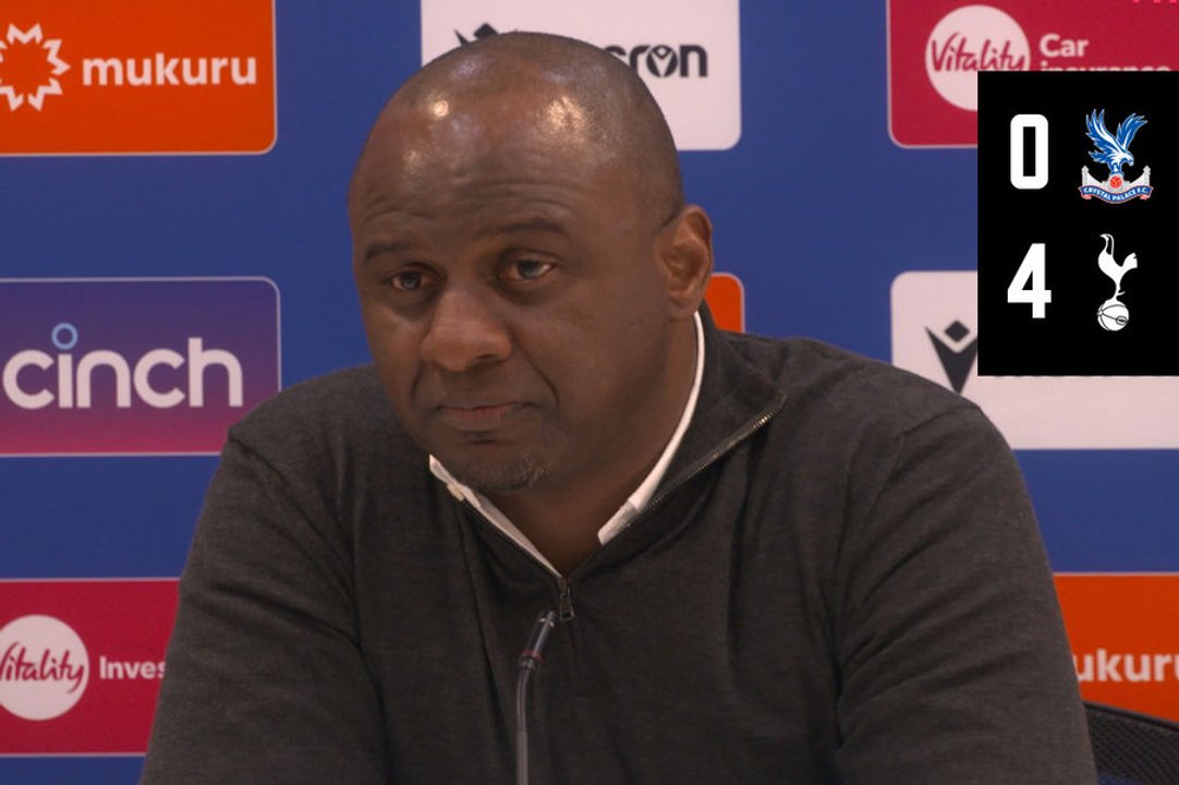 Patrick Vieira faces the press after home defeat