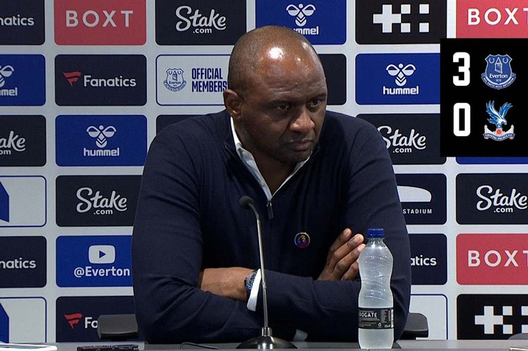 Patrick Vieira speaks to the press after away defeat on Merseyside
