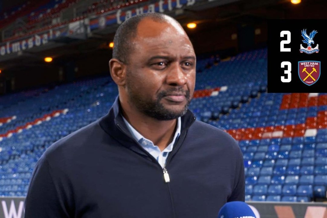 Patrick Vieira speaks to Palace TV about the narrow defeat to the Hammers