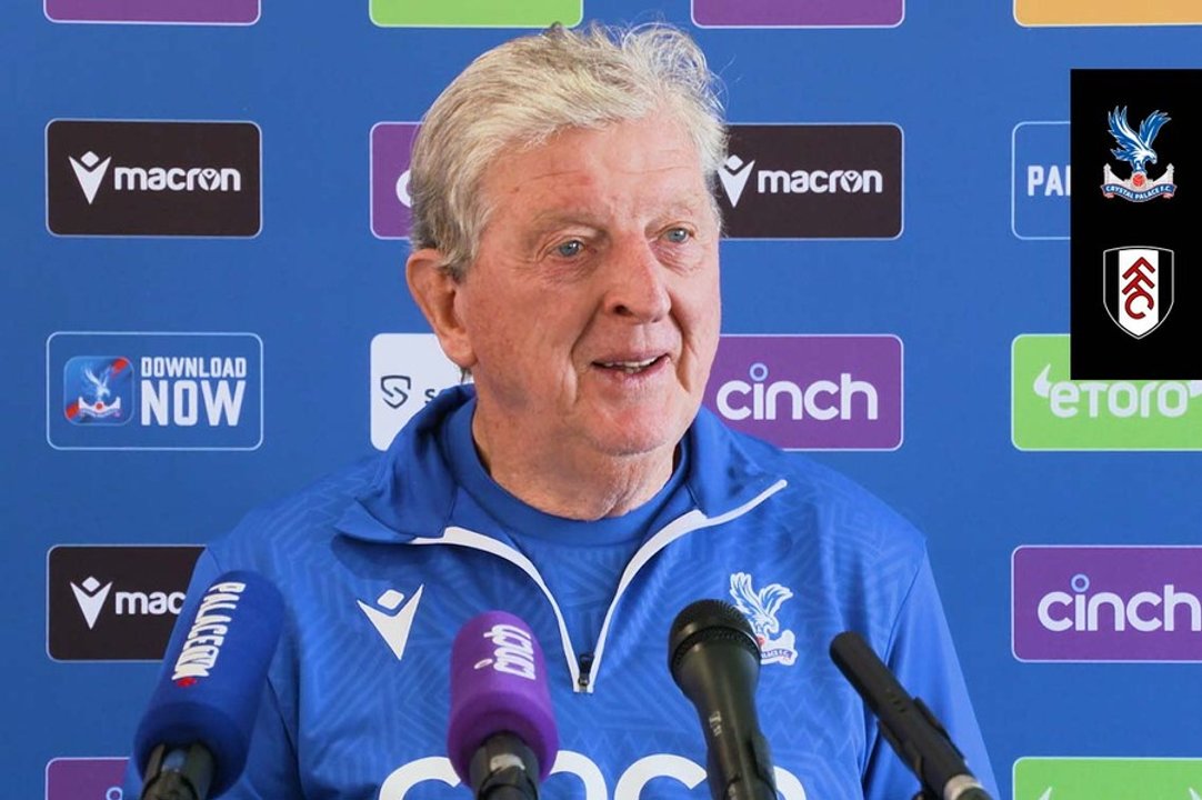 Roy Hodgson speaks to the press before Fulham