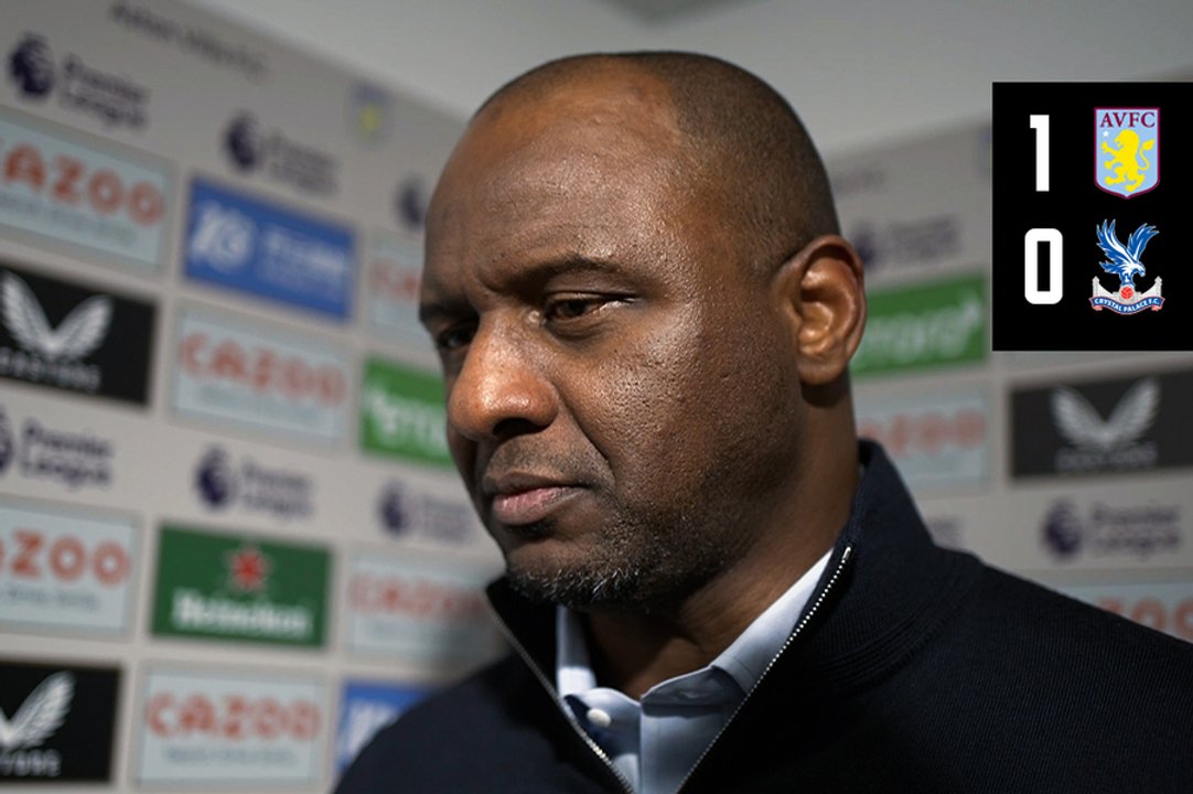 Vieira reacts to loss at Villa Park