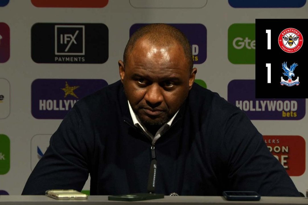 The manager speaks to the press after the Brentford draw