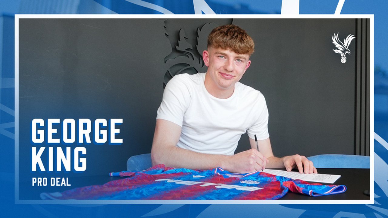 George King speaks after signing pro deal