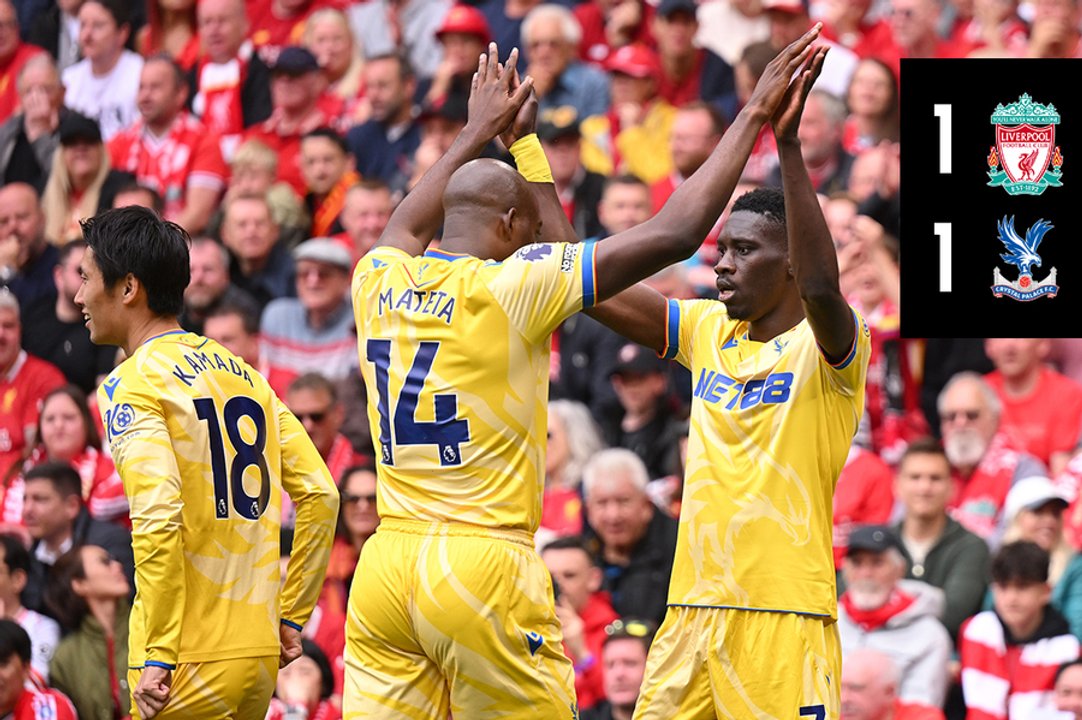 Match Action: Liverpool 1-1 Crystal Palace