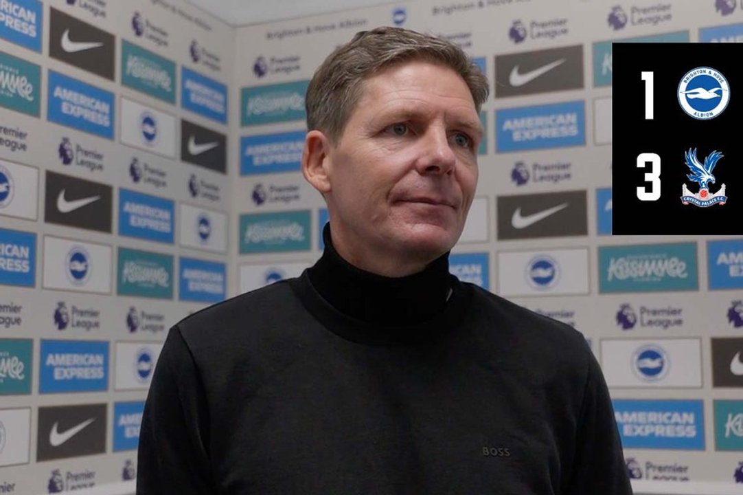 Glasner discusses first Brighton win