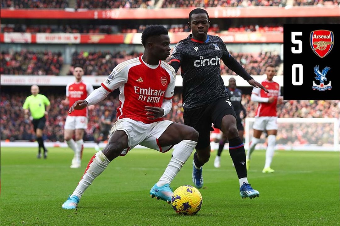 Extended Highlights: Arsenal 5-0 Crystal Palace