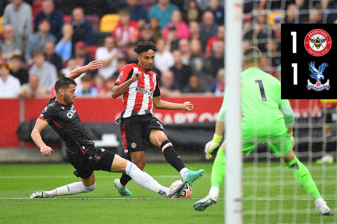 Match Action: Brentford 1-1 Crystal Palace