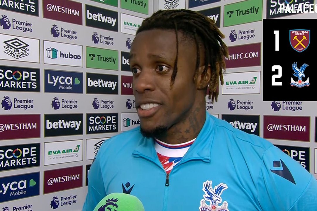 Zaha's reaction to an impressive Palace performance