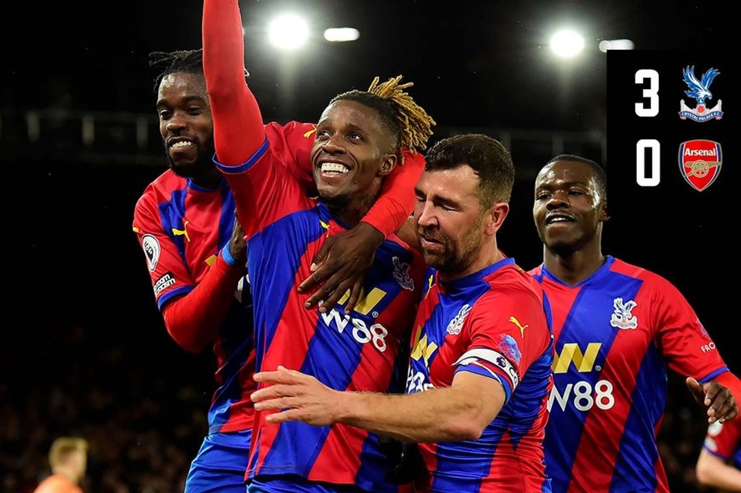 Match Action: Crystal Palace 3-0 Arsenal