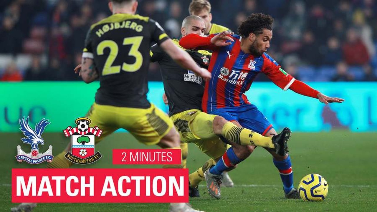 Crystal Palace 0-2 Southampton | 2 Minute Highlights