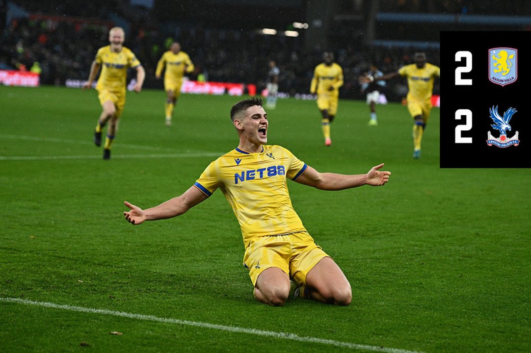Match Action: Aston Villa 2-2 Crystal Palace