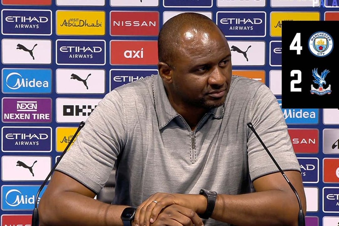 The Manager speaks to the media after the away fixture v Manchester City
