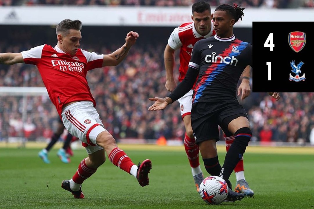 Match action: Arsenal 4-1 Crystal Palace