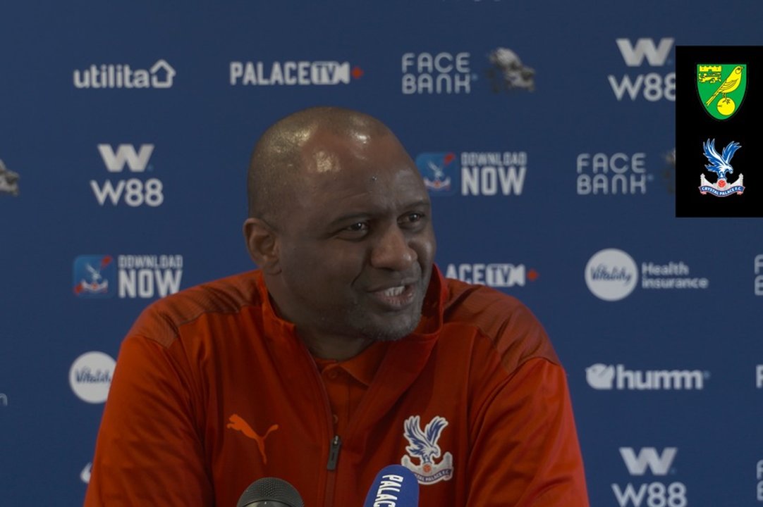 The manager speaks to the media ahead of the midweek trip to Carrow Road