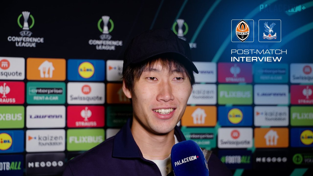 Kamada reacts to his goal and assist